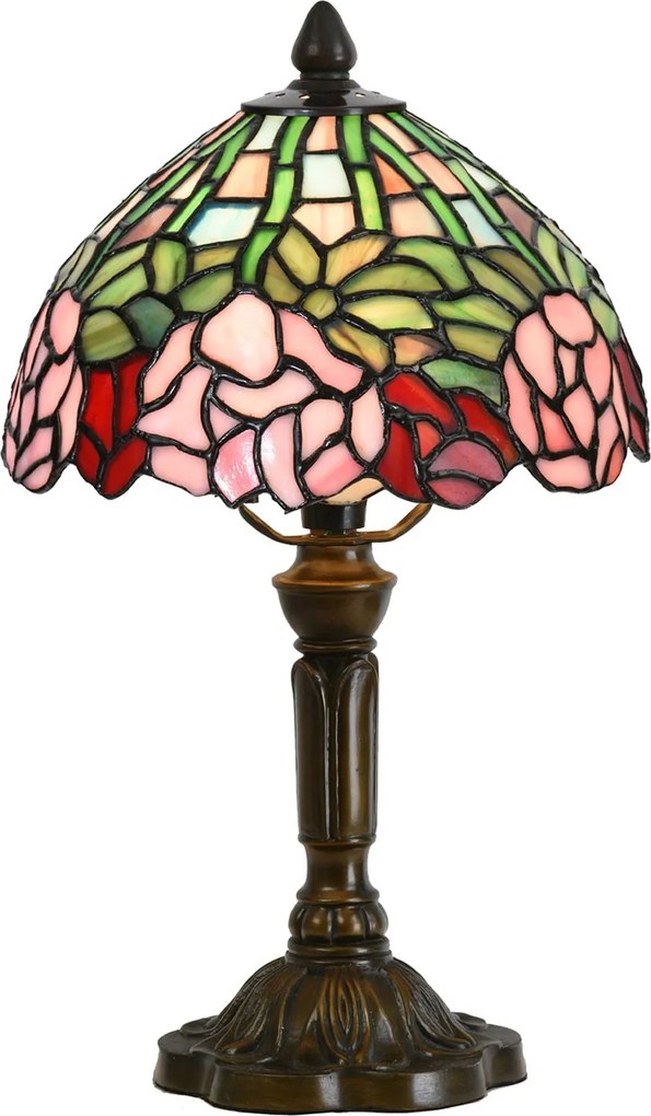 Stolná Tiffany lampa Fantina - Ø 21*39 cm