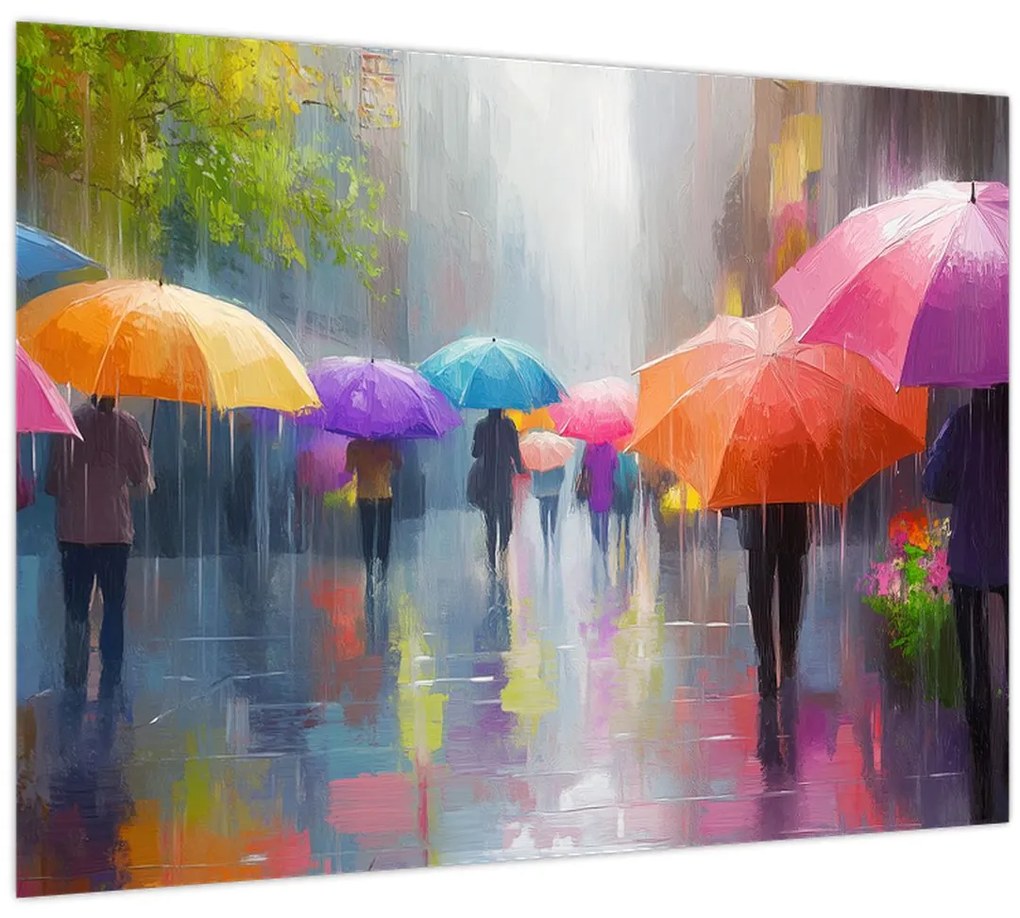 Obraz - Daždivý deň (70x50 cm)