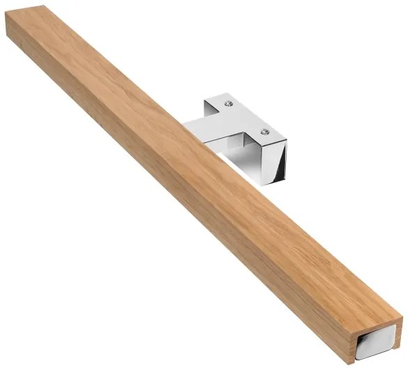 Brilagi-LED Kúpeľňové osvetlenie zrkadla WOODY MIRROR LED/12W/230V IP44 dub/chróm