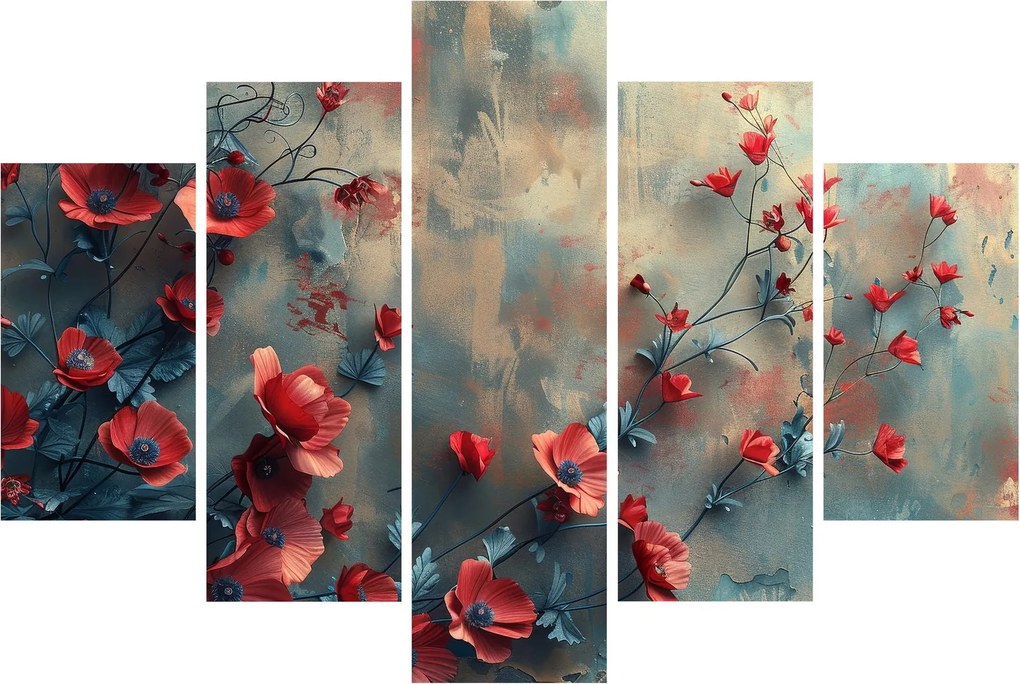 Obraz - Vlčie maky (150x105 cm)