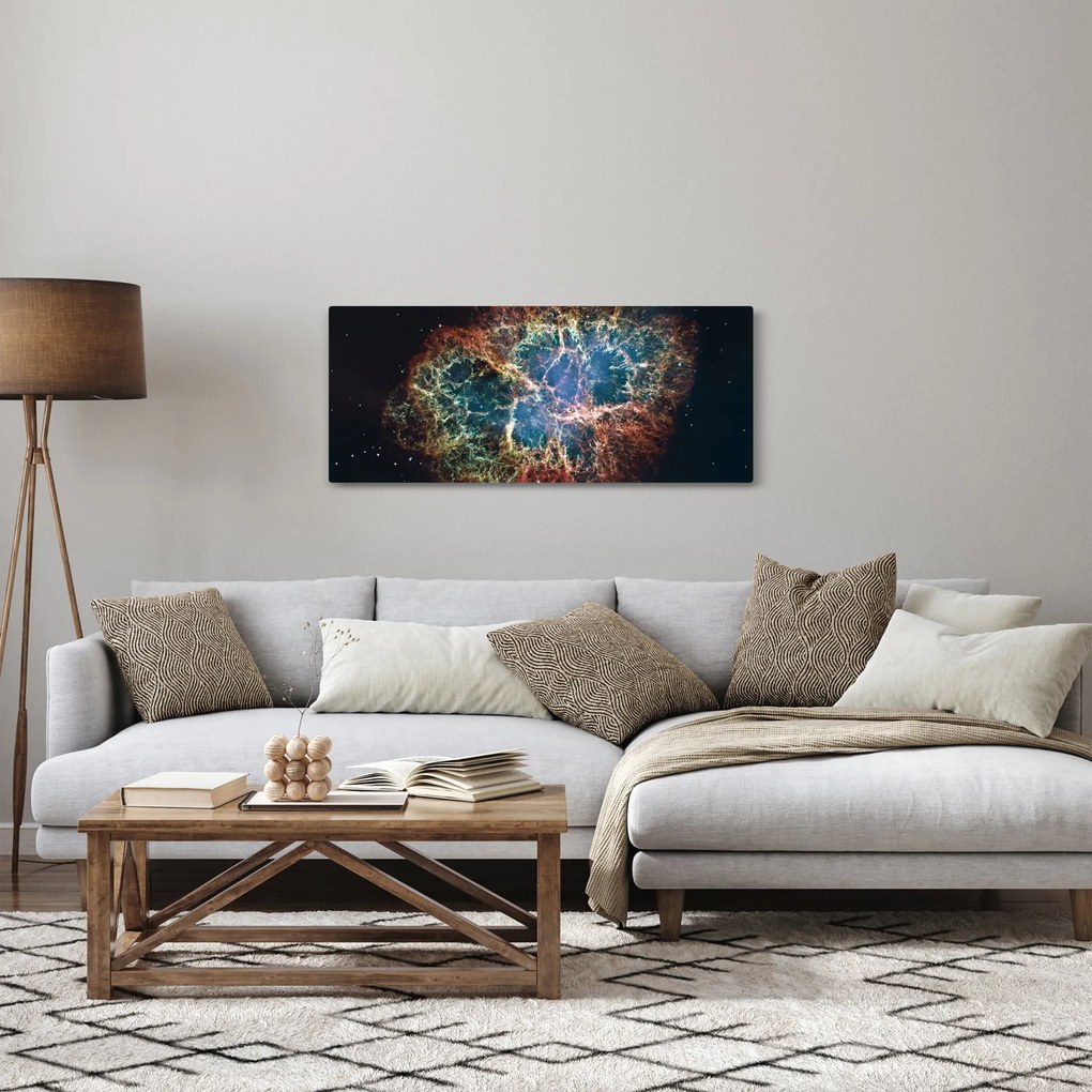 Obraz - Krabie hmlovina (120x50 cm)