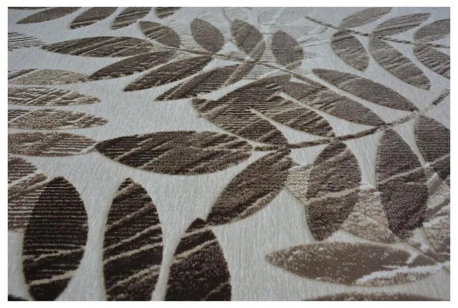Luxusný kusový koberec Listy béžový 200x290cm