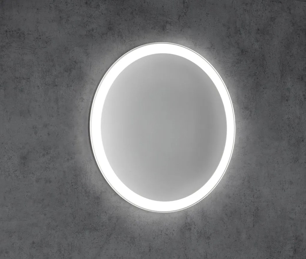 Aqualine Sapho, NOA guľaté zrkadlo s LED osvetlením, priemer 60cm, OM260