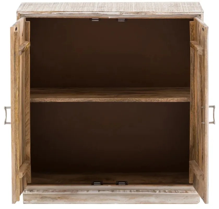 furniture-nabytek.cz - Masívna komoda Zambie z mangového dreva, lakovaná, biela