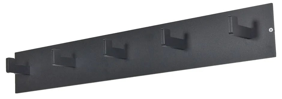 Čierny kovový nástenný vešiak 70 cm Leatherman – Spinder Design