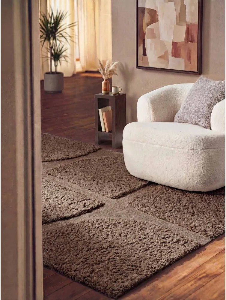 Hnedý ručne tkaný koberec 200x300 cm Lambeth Jasper – Ted Baker