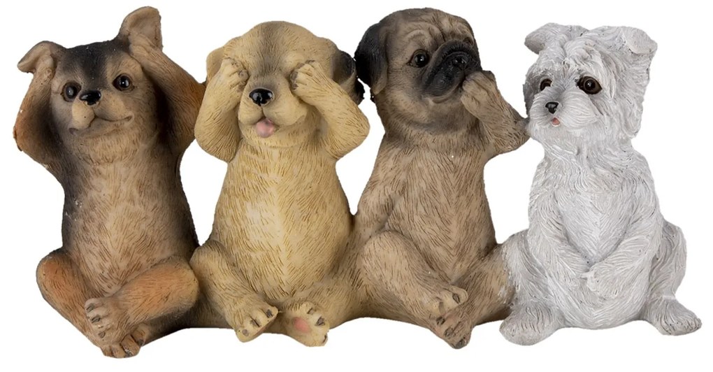 Dekoratívne sošky psíkov - 19 * 6 * 9 cm