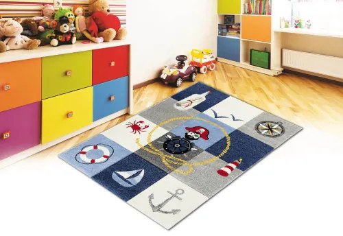 Koberce Breno Kusový koberec DIAMOND KIDS 24241/953, modrá, viacfarebná,120 x 170 cm