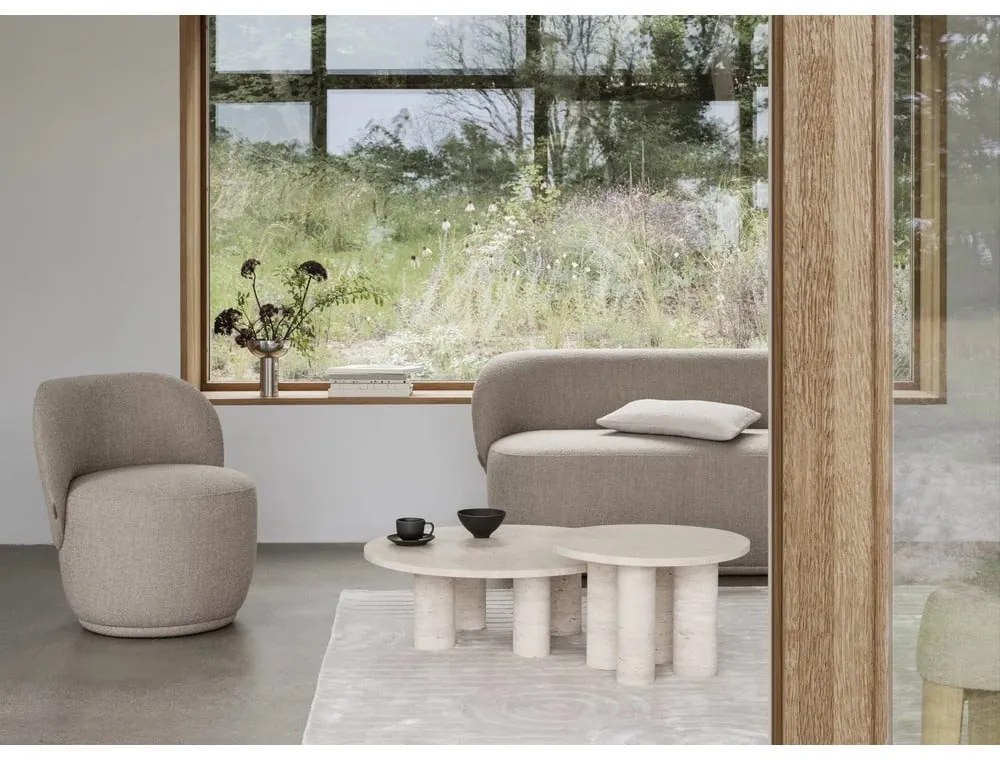 Kamenný okrúhly odkladací stolík ø 52 cm Volos – Blomus