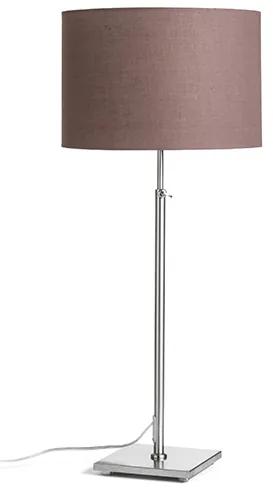 RENDL R12665 EDIKA stolná lampa, dekoratívne hnedá matný nikel
