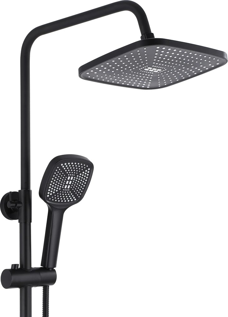 Rea Argus, sprchový set s vaňovou výlevkou, čierna matná, REA-P2389