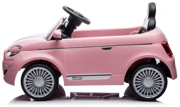 Elektrické autíčko Fiat 500e ružové