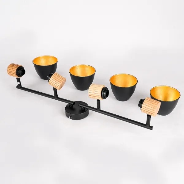 Brilagi - Bodové svietidlo ODENSE 4xE14/10W/230V kaučukovník/čierna