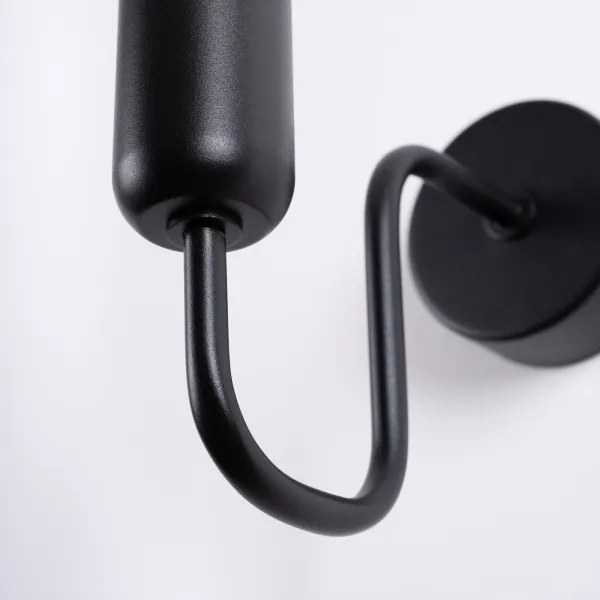 Sollux SL.1445 - Nástenná lampa VECTOR 1xE27/15W/230V čierna