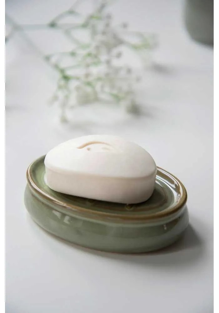 Zelená keramická súprava doplnkov do kúpeľne Sermione – Wenko