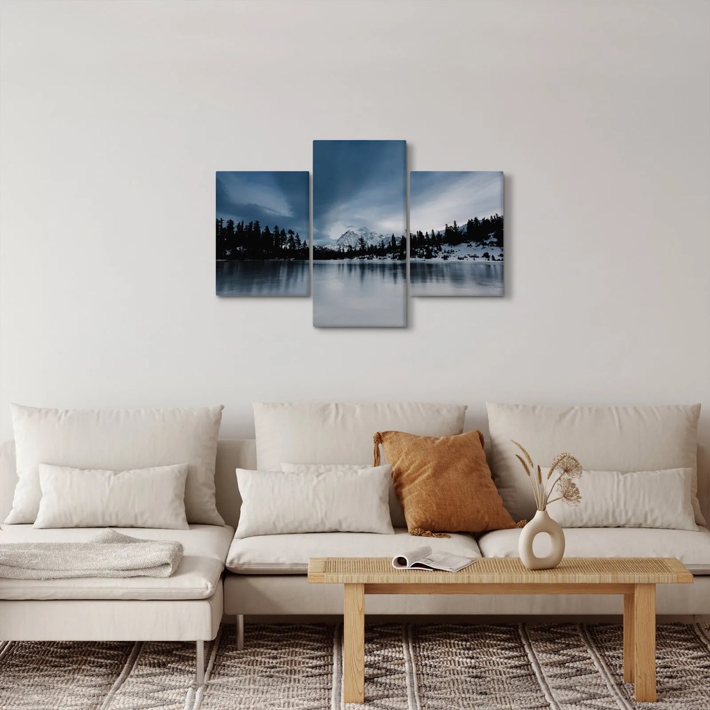 Obraz - Na zamrznutom jazere (90x60 cm)