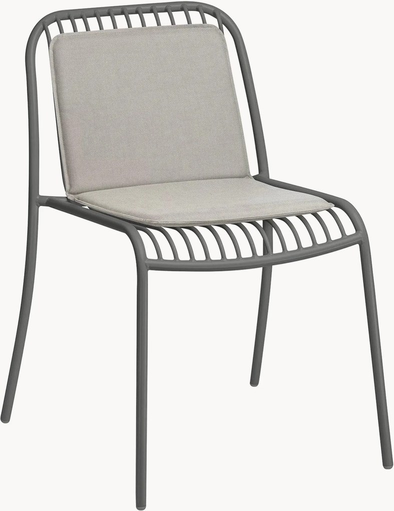 Poduška na stoličku Yua Melange Gray