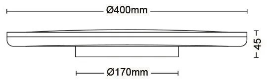 Philips- LED Stmievateľné stropné svietidlo OZZIET SCENE SWITCH LED/22W/230V 2700K