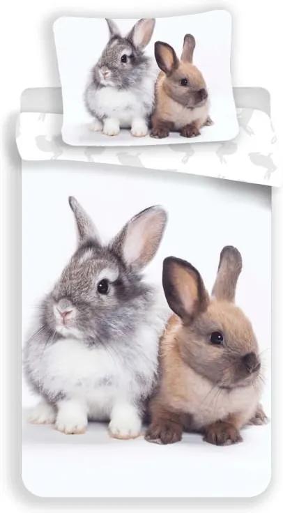 JERRY FABRICS Obliečky Bunny Friends Bavlna, 140/200, 70/90 cm