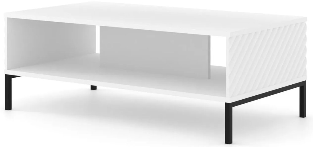 Konferenčný stolík Surfy 3D (biela). Akcia -21%. Vlastná spoľahlivá doprava až k Vám domov. 1125121