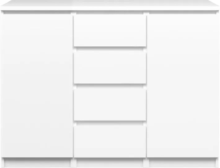 Komoda Simplicitous VI bílý lesk