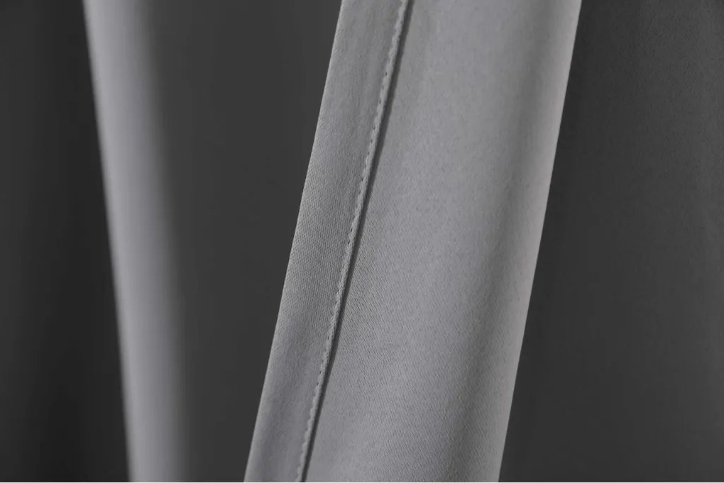 Záves OXFORD LIGHT 140x250 cm, svetlosivý Zavesenie: Riasiaca páska