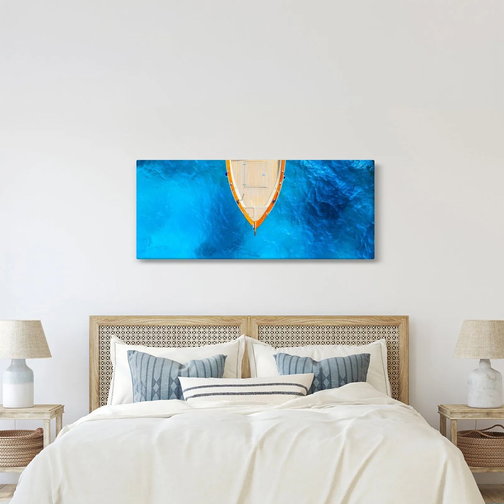 Obraz - Letná loď (120x50 cm)