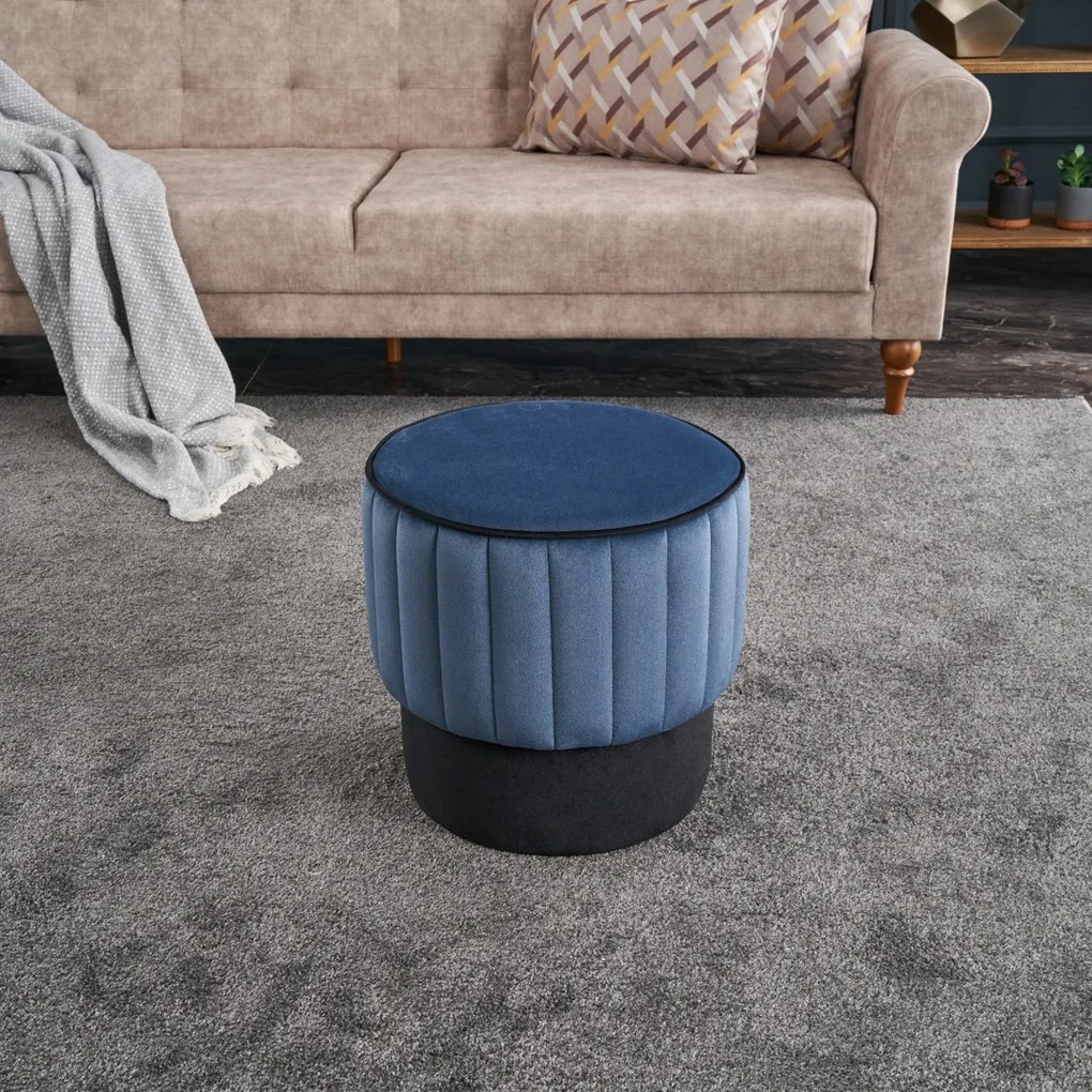 Stolička Rose Pouf Blue