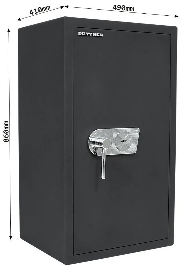 Nábytkový trezor TOSCANA 85, 860 x 490 x 410 mm, 98 l