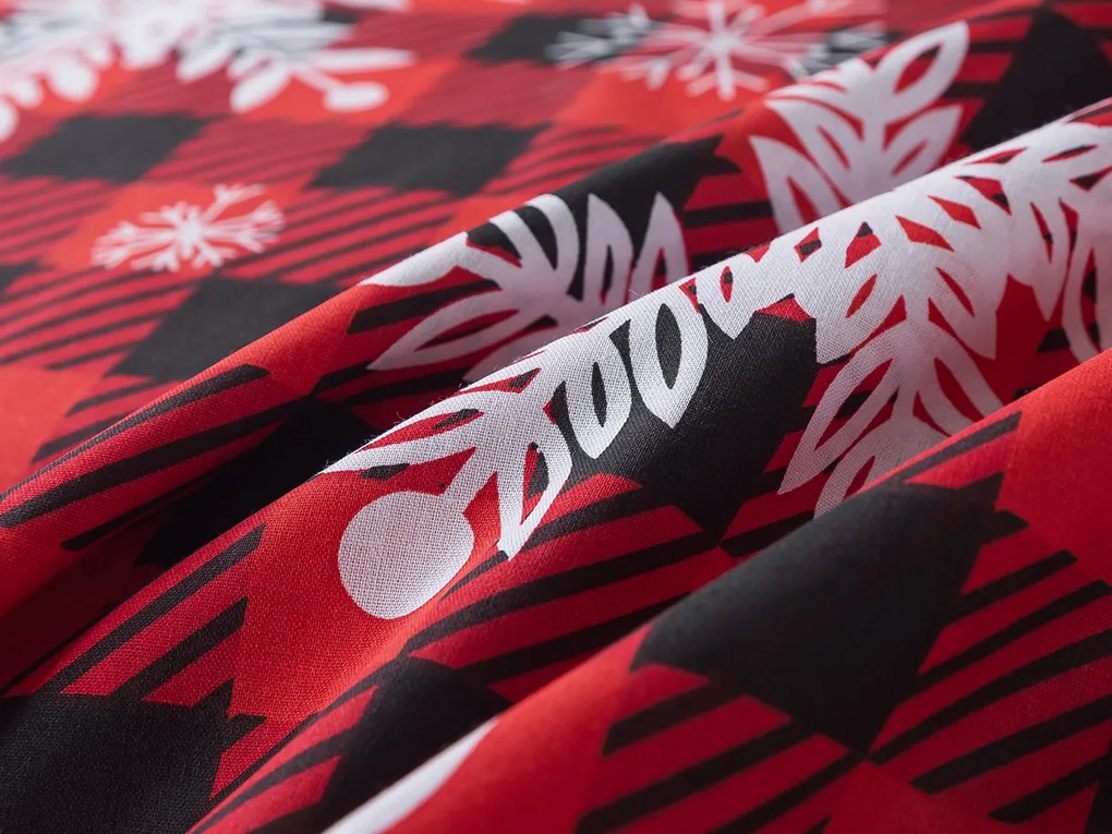 XPOSE® Bavlnené Renforcé obliečky ZIMNÉ KÁRO