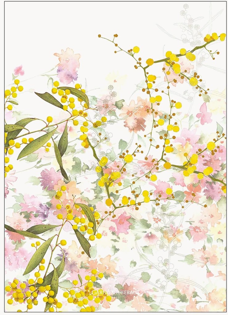 Bavlnené kuchynské utierky Mimosas, 4 ks