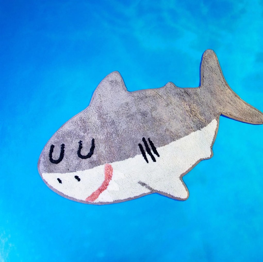 sass & belle Detský koberček Shelby the Shark