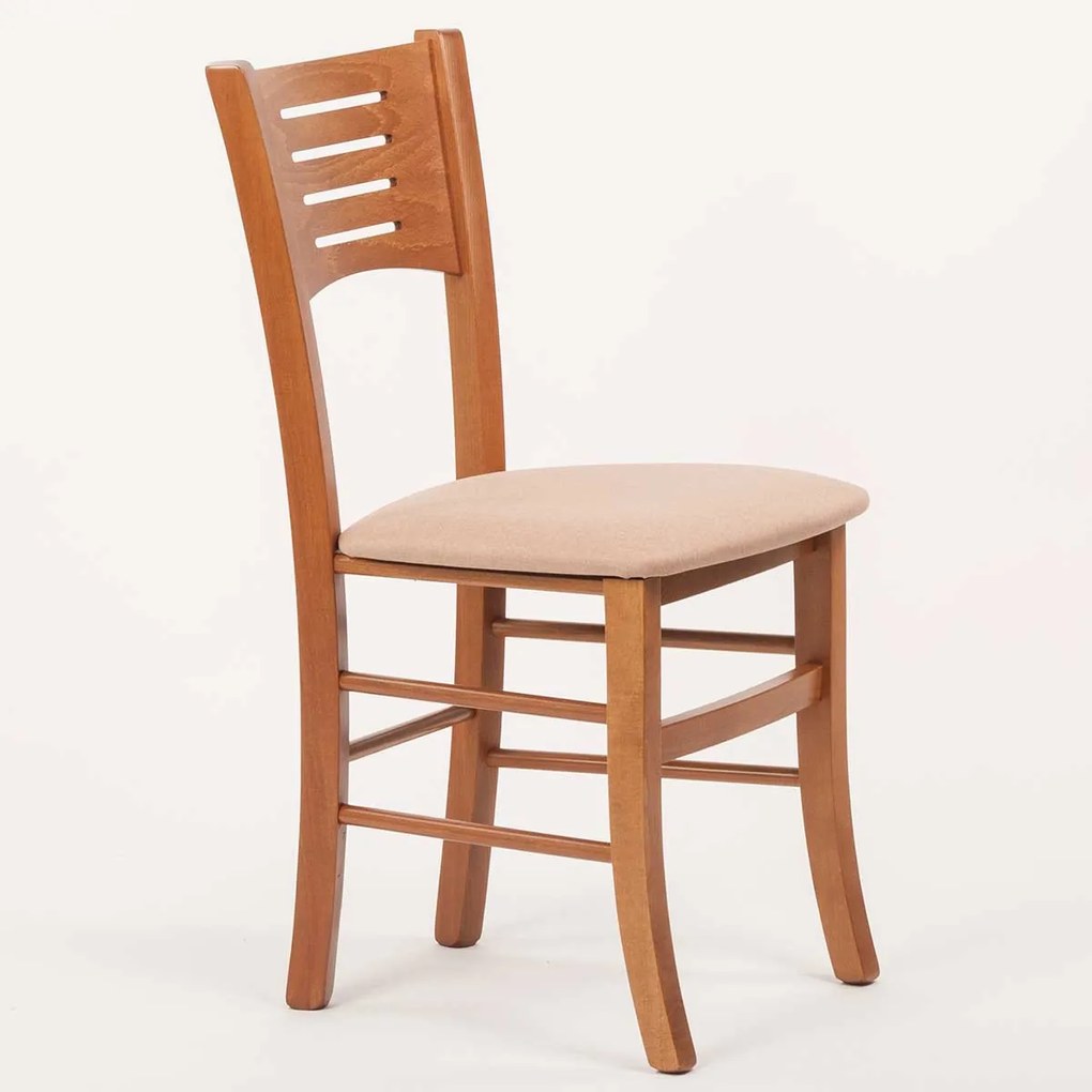 Stima Stolička VERONA s čalouněným sedákem Vyberte odtieň ->: Rustikál, Vyberte látku ->: LUX Cappuccino 24