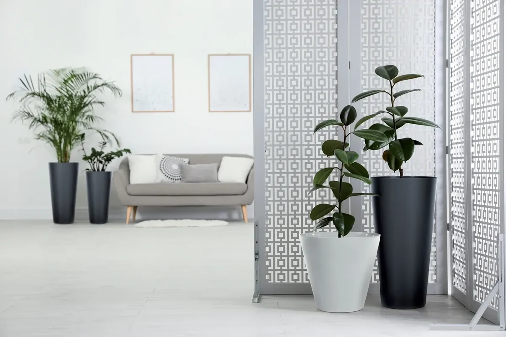Plastový kvetináč DTUS250S 25 cm - biela