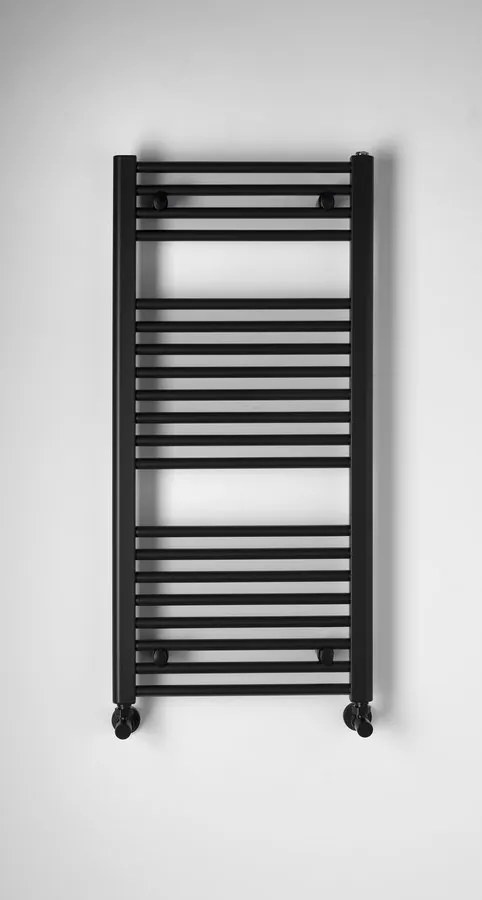 Aqualine Aqualine, DIRECT vykurovacie teleso s bočným pripojením 450x960 mm, čierna matná, ILR94B