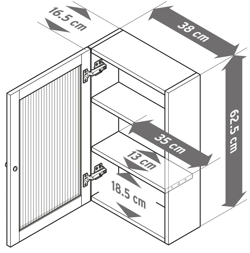 Vstavaná skriňa s dverami z ryhovaného skla