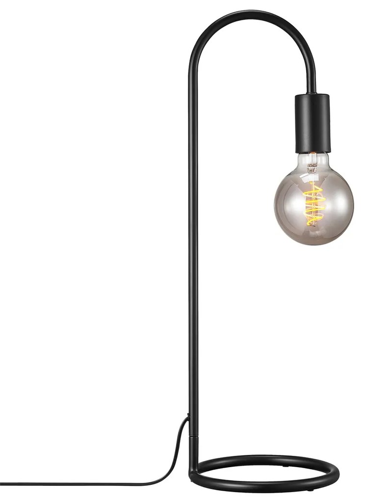 NORDLUX Kovová stolová lampa PACO, 1xE27, 25W, čierna