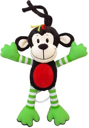 BABY MIX Nezaradené Detská plyšová hračka s hracím strojčekom Baby Mix opice zelená Hnedá |