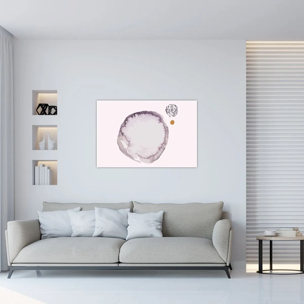 Obraz - Fialový minimalizmus N⁰4 (90x60 cm)