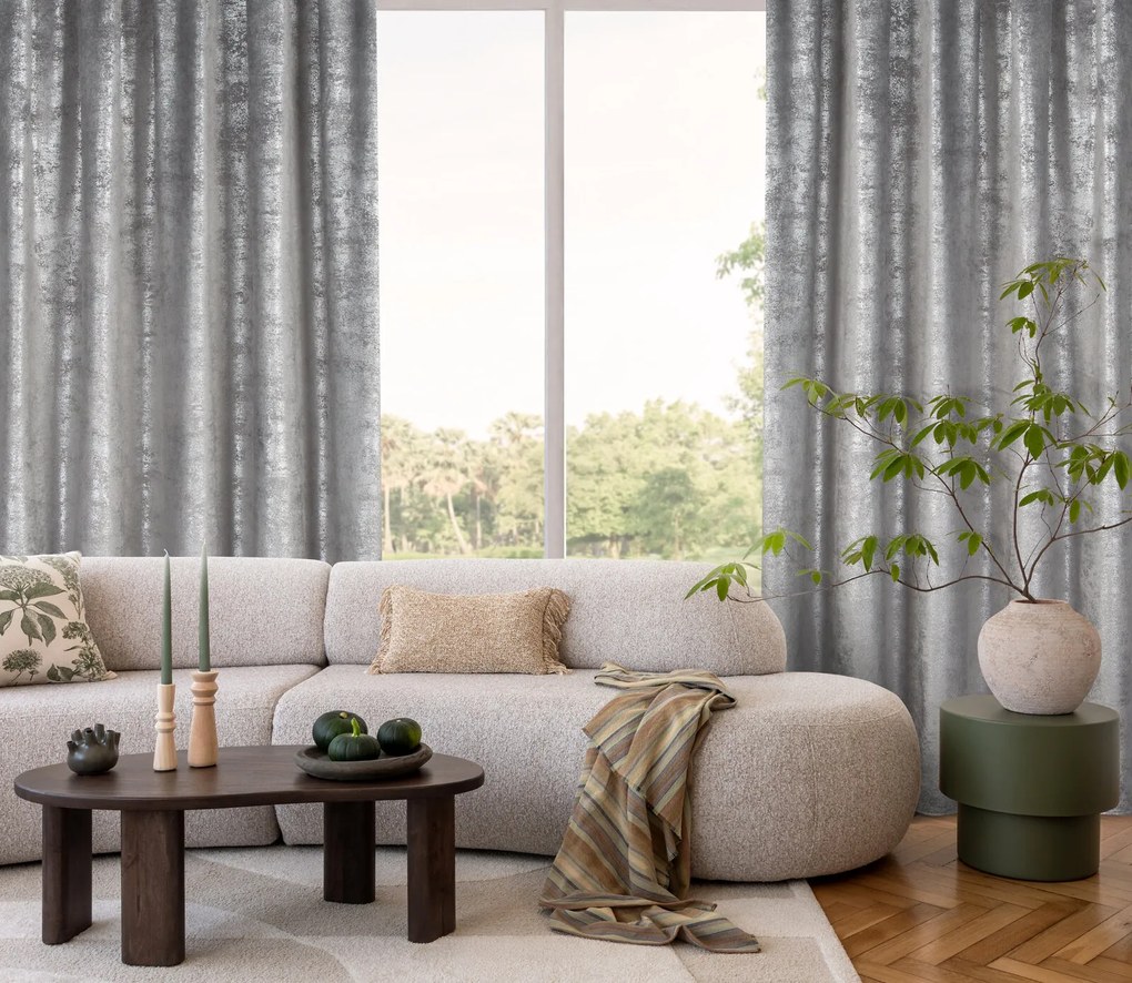 ZATEMŇOVACÍ ZÁVES NA PÁSKE AVENA 135X270 CM VZOROVANÁ