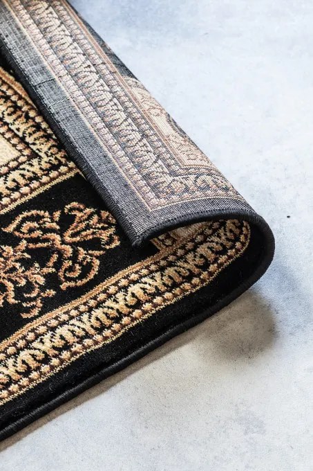 Koberec Hanse Home Herat Guzara čierny / krémový