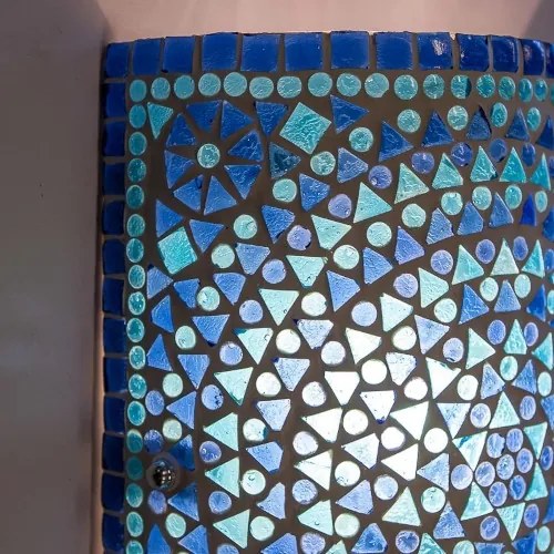 Mosaic lampa nástenná s káblom orient Cylinder SKY 17*26