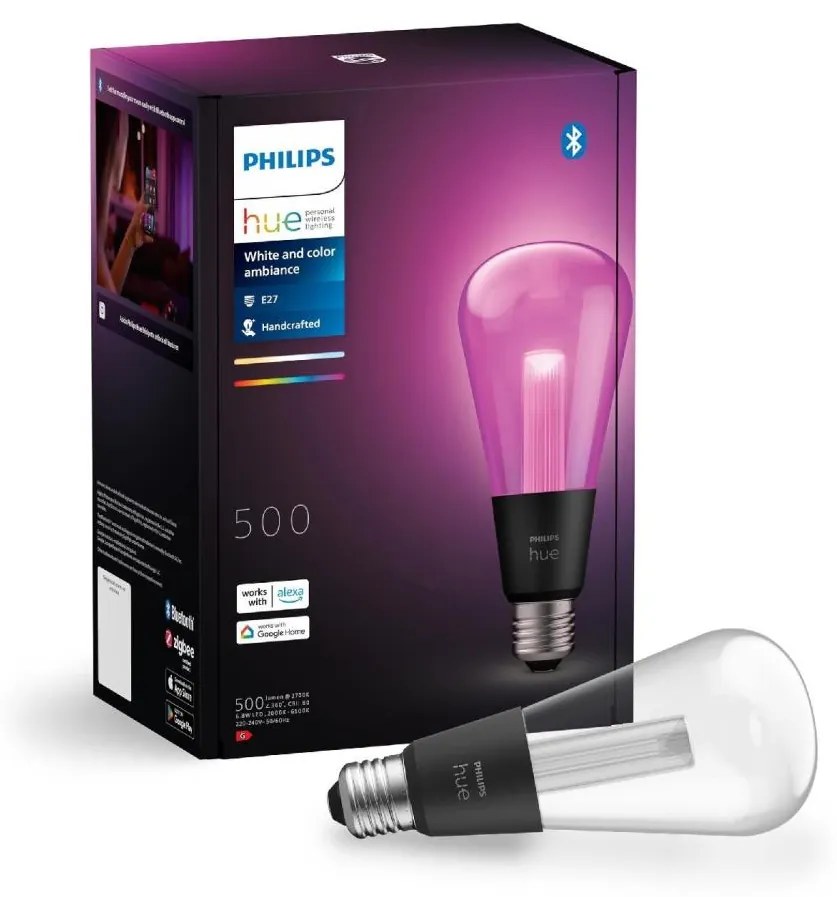 Philips LED RGBW Stmievateľná žiarovka Philips Hue White And Color Ambiance E27/6,8W/230V P6322