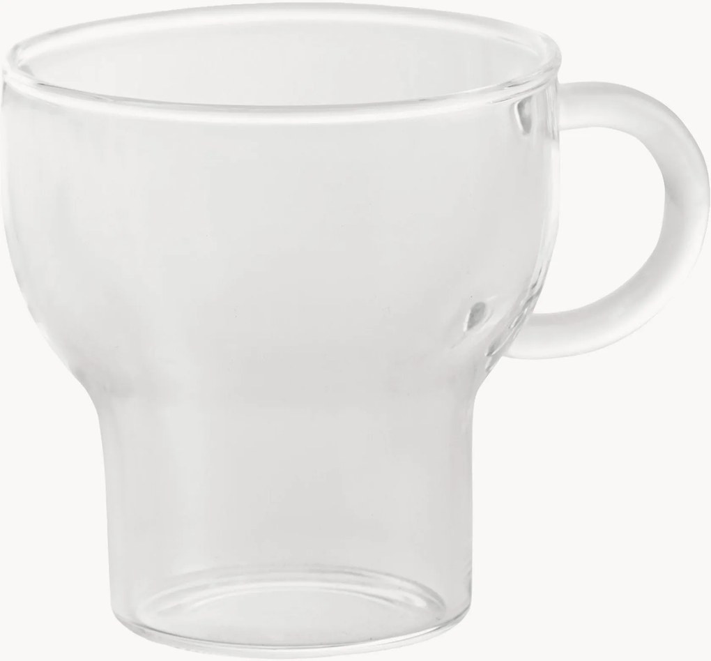 Ručne fúkané hrnčeky z borosilikátového skla Glas Mug, 2 ks