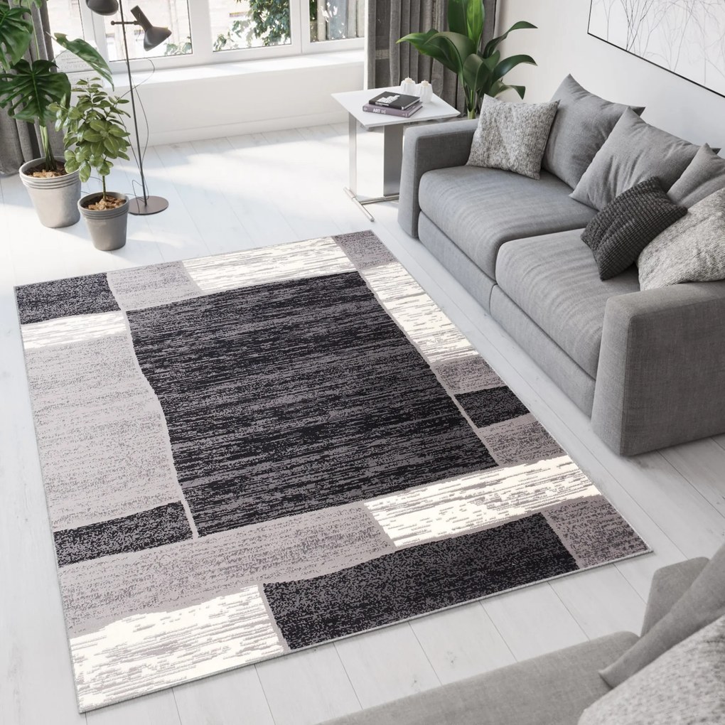 Koberec F454B DARK GRAY CHEAP PP CRM Veľkosť: 150x300cm