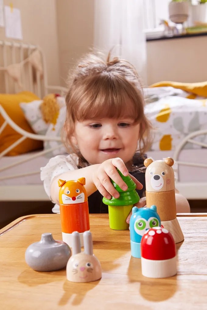 Stohovacia hračka - zvieratká v lese