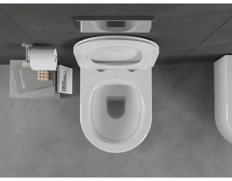 Mexen SOFIA Rimless závesná wc misa, 49 x 37 cm, biela, 3354XX00