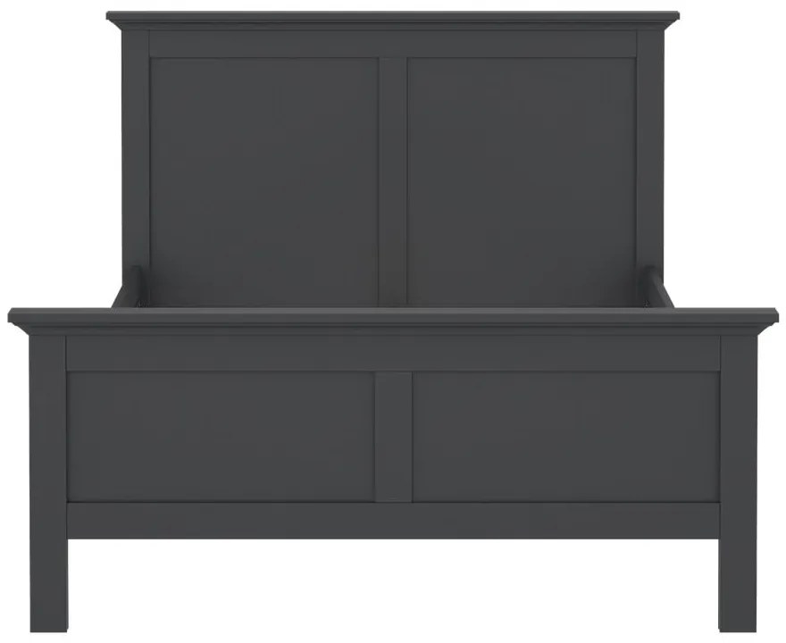 Sivá dvojlôžková posteľ 140x200 cm Paris – Tvilum