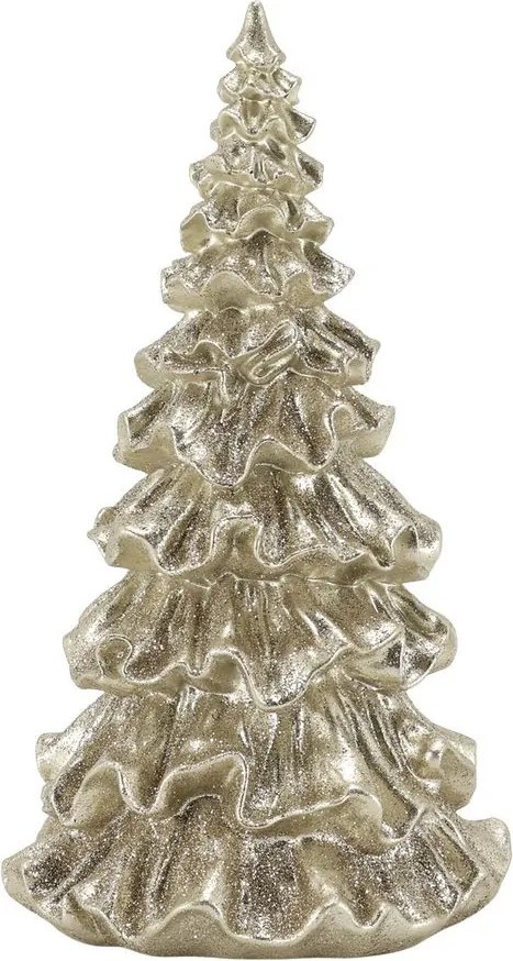 Elegantný vianočný champagne stromček s trblietkami Glitt Forest - 11*20 cm