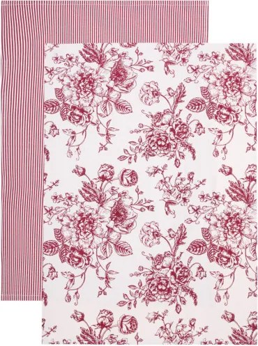Sada kuchynských utierok NELE pruhy / kvety 703867